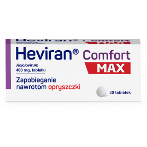 Heviran Comfort Max, 400 mg, 30 tabl. - zdjęcie produktu