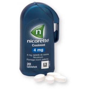 Nicorette Coolmint, 4 mg, tabletki do ssania, 20 szt. - zdjęcie produktu