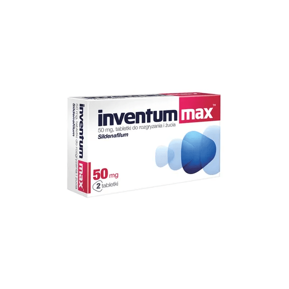 Inventum Max, 50 mg, tabletki do rozgryzania i żucia, 2 szt. - zdjęcie produktu