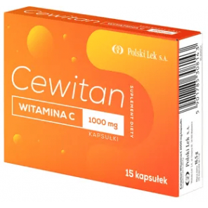 Cewitan Witamina C 1000 mg, kapsułki, 15 szt. - zdjęcie produktu