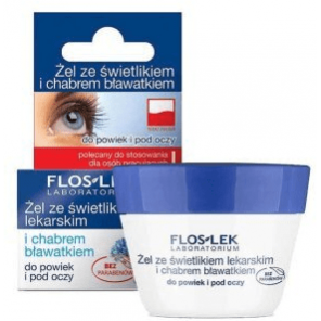 FlosLek Laboratorium Pielęgnacja Oczu, żel ze świetlikiem lekarskim i chabrem bławatkiem, 10 g - zdjęcie produktu