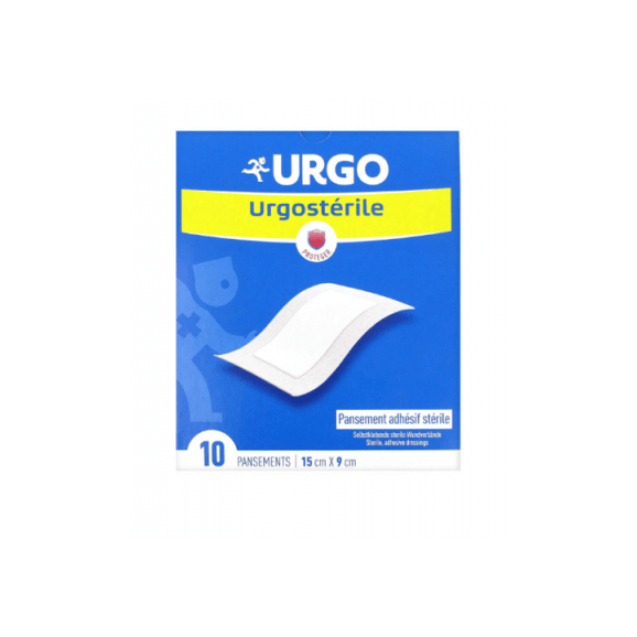 Urgo Urgosterile, sterylne opatrunki samoprzylepne, 15cm x 9cm, 10 szt. - zdjęcie produktu