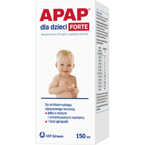Apap dla dzieci forte, 40 mg/ml, zawiesina doustna, 150 ml - zdjęcie produktu