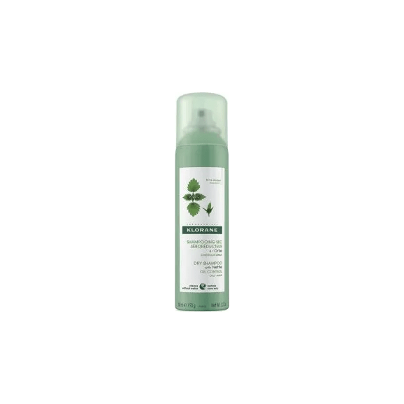 Klorane, seboregulujący suchy szampon z wyciągiem z pokrzywy, do włosów tłustych i przetłuszczająych się, 150 ml - zdjęcie produktu