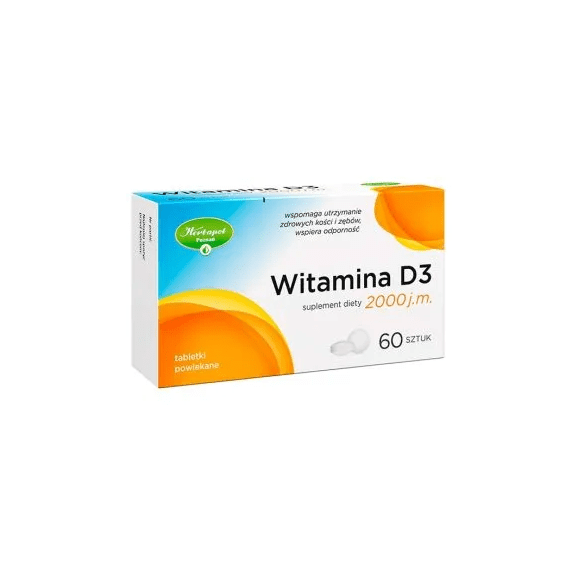 Witamina D3 2000 j.m., tabletki powlekane, 60 szt.
