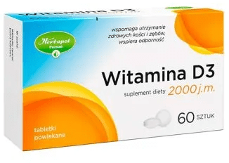 Witamina D3 2000 j.m., tabletki powlekane, 60 szt.