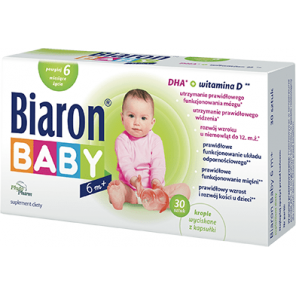 Bioaron Baby DHA powyżej 6. miesiąca życia, 30 kapsułek twist-off - zdjęcie produktu