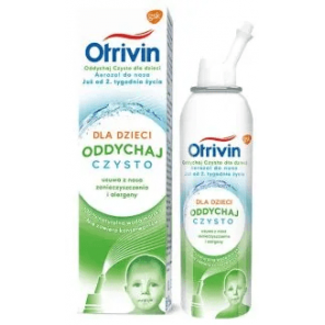 Otrivin Oddychaj Czysto, aerozol do nosa, dla dzieci od 2 tygodnia, 100 ml - zdjęcie produktu