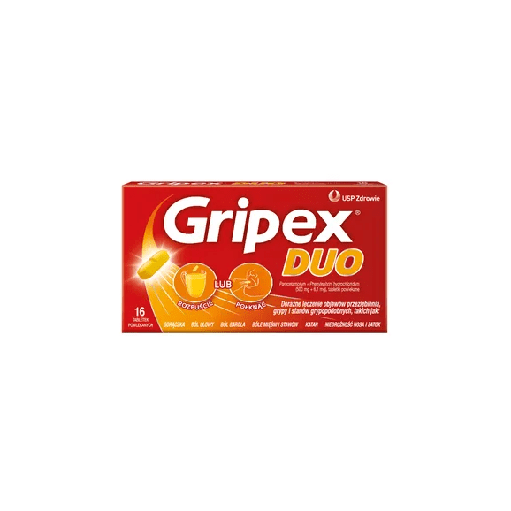 Gripex Duo, tabletki powlekane, 16 szt. - zdjęcie produktu