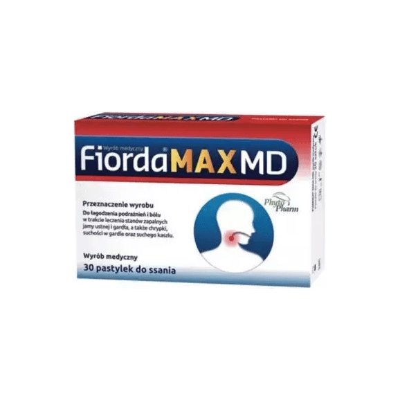 Fiorda Max MD, pastylki do ssania, 30 szt. - zdjęcie produktu