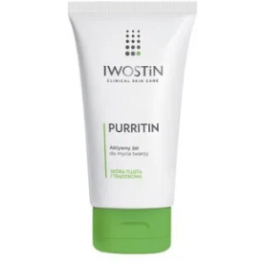 Iwostin Purritin, aktywny żel do mycia twarzy, skóra tłusta i trądzikowa, 150 ml - zdjęcie produktu