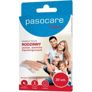 Pasocare Family Plus, zestaw plastrów, 20 szt. - zdjęcie produktu