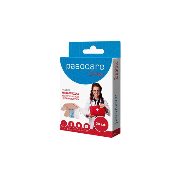 Pasocare Miniapteczka, zestaw plastrów hipoalergicznych, 20 szt. - zdjęcie produktu