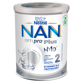 Nestle NAN Optipro Plus 2 HMO, mleko następne dla niemowląt po 6 miesiącu, 800 g