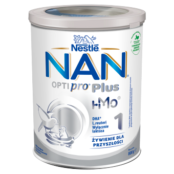 Nestle NAN Optipro Plus 1 HMO, mleko początkowe dla niemowląt od urodzenia, 800 g