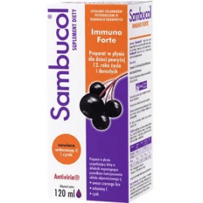 Sambucol Immuno Forte, dla dzieci po 12 roku życia i dorosłych, 120 ml - zdjęcie produktu