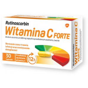 Rutinoscorbin Active C 500 mg, kapsułki twarde, 30 szt. - zdjęcie produktu