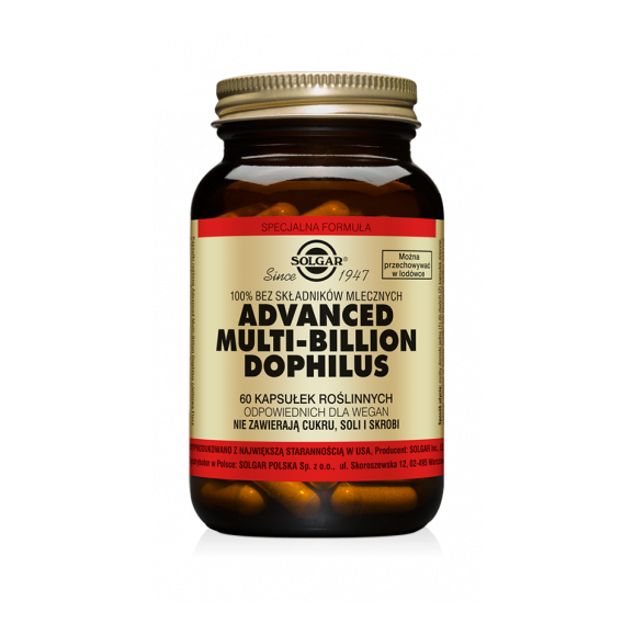 Solgar Advanced Multi-Billion Dophilus, kapsułki, 60 szt. Solgar Advanced Multi-Billion Dophilus, kapsułki, 60 szt. - zdjęcie produktu