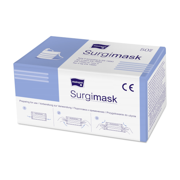 Maska medyczna Surgimask 3-warstwowa, Matopat, 1 szt. - zdjęcie produktu