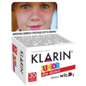 Klarin Junior, dla dzieci od 6 lat, tabletki powlekane, 30 szt. - zdjęcie produktu