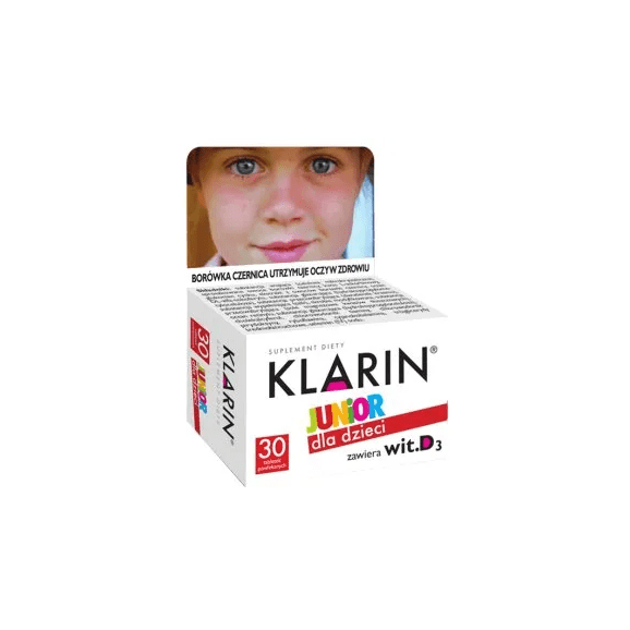 Klarin Junior, dla dzieci od 6 lat, tabletki powlekane, 30 szt. - zdjęcie produktu
