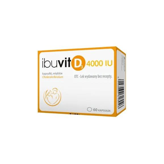 Ibuvit D3 4000 IU, kapsułki miękkie, 60 szt. - zdjęcie produktu