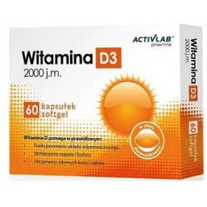 Activlab Pharma witamina D3 2000 IU, kapsułki, 60 szt. - zdjęcie produktu