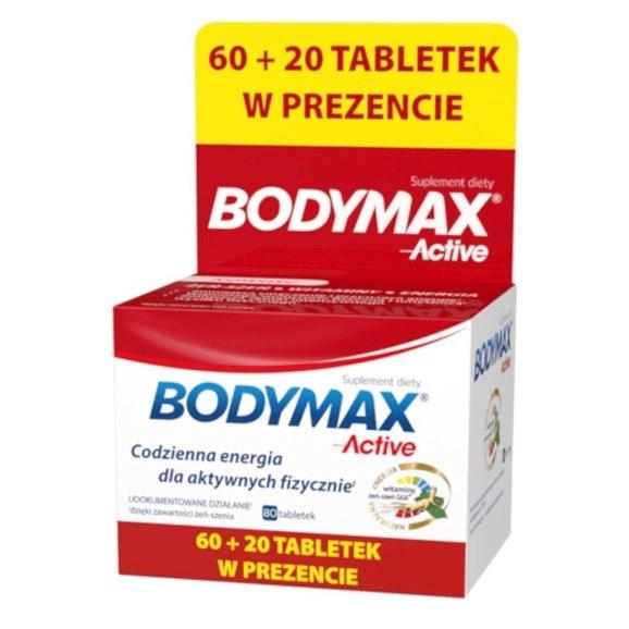  Bodymax Active, tabletki, 60 szt. 20 szt. gratis - zdjęcie produktu
