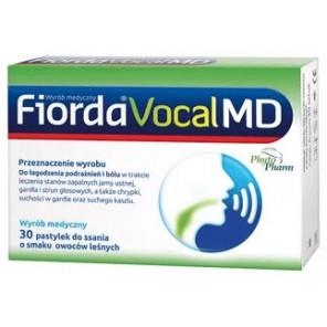 Fiorda Vocal MD, pastylki do ssania, smak owoców leśnych, 30 szt. - zdjęcie produktu