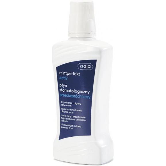 Ziaja Mintperfekt Activ, płyn stomatologiczny, 500 ml - zdjęcie produktu