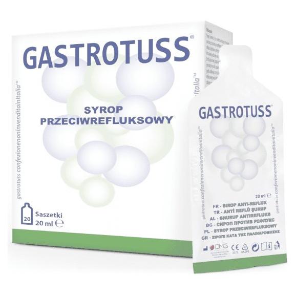 Gastrotuss, syrop przeciw refluksowi, saszetki, 20 x 20 ml - zdjęcie produktu