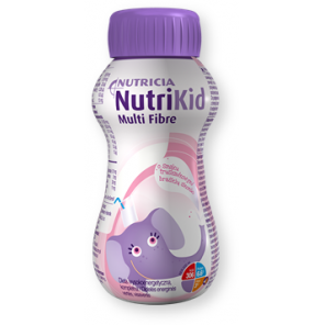 NutriKid Multi Fibre, smak truskawkowy, płyn, 200 ml - zdjęcie produktu