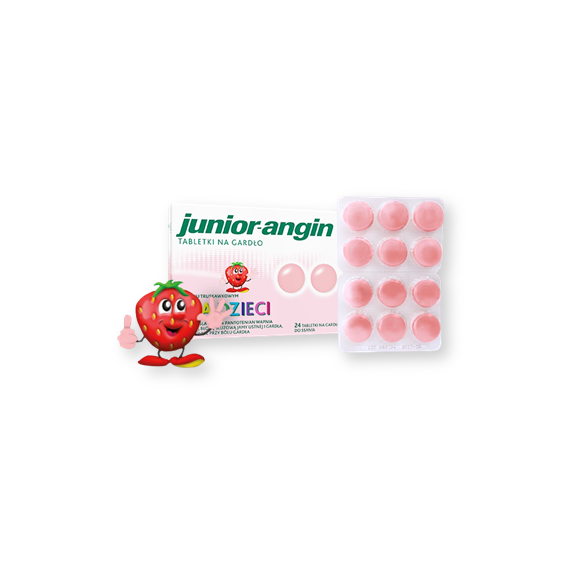 Junior angin, tabletki na gardło, 24 szt. - zdjęcie produktu