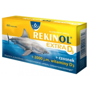 Rekinol Extra D3, kapsułki, 60 szt. - zdjęcie produktu