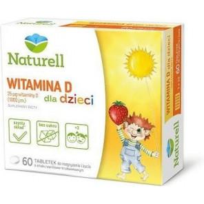 Naturell Witamina D dla dzieci, tabletki, 60 szt. - zdjęcie produktu