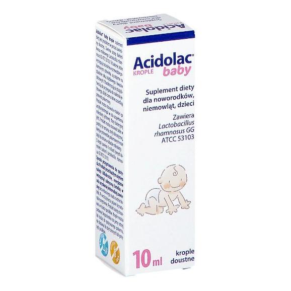 Acidolac Baby, krople doustne, 10 ml - zdjęcie produktu