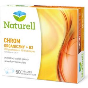 Naturell Chrom Organiczny + B3, tabletki do ssania, 60 szt. - zdjęcie produktu