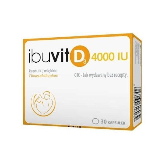  Ibuvit D3 4000 IU, kapsułki miękkie, 30 sztuk - zdjęcie produktu