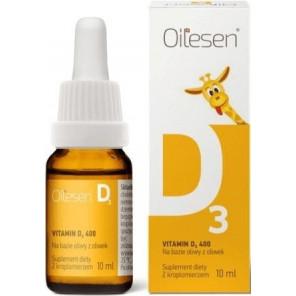 OILESEN Vitamin D3 400, krople, 10 ml - zdjęcie produktu