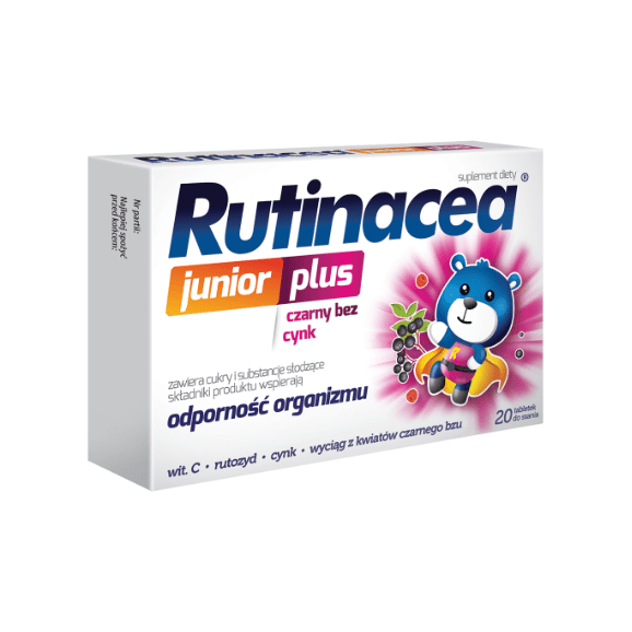 Rutinacea Junior Plus, tabletki do ssania, 20 szt. - zdjęcie produktu