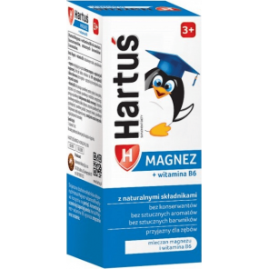 Hartuś Magnez + Witamina B6, syrop dla dzieci powyżej 3 lat, 120 ml - zdjęcie produktu
