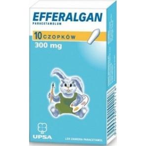  Efferalgan, 300 mg, czopki doodbytnicze, 10 szt. - zdjęcie produktu