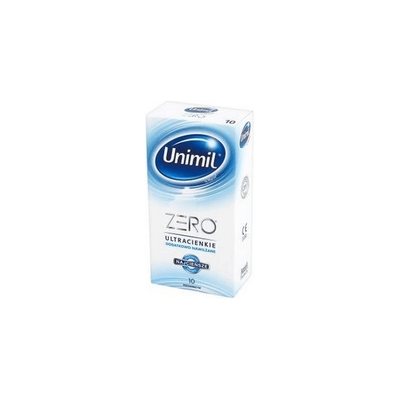 Unimil Zero, prezerwatywy dodatkowo nawilżane, ultracienkie, 10 szt. - zdjęcie produktu