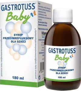 Gastrotuss Baby, syrop przeciwrefluksowy dla dzieci, 180 ml
