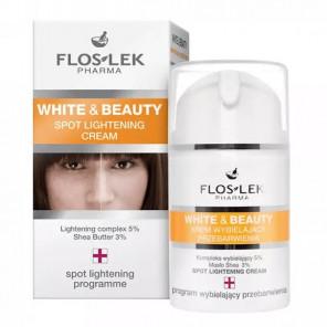 FlosLek White & Beauty, krem wybielający przebarwienia, 50 ml - zdjęcie produktu