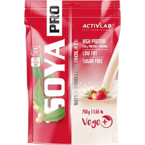 Activlab Soya Pro, odżywka białkowa z soi, smak truskawkowy, 750 g - zdjęcie produktu