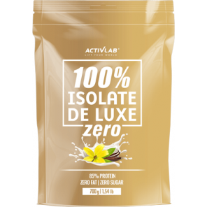 Activlab 100% Isolate De Luxe ZERO, odżywka białkowa, smak waniliowy, 700 g - zdjęcie produktu
