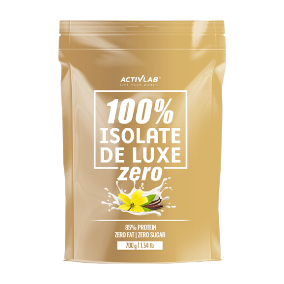 Activlab 100% Isolate De Luxe ZERO, odżywka białkowa, smak waniliowy, 700 g - zdjęcie produktu