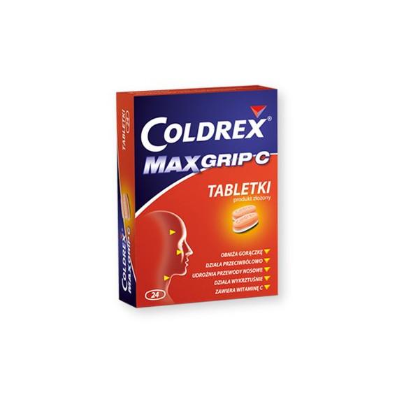 Coldrex MaxGrip C, tabletki, 24 szt. - zdjęcie produktu