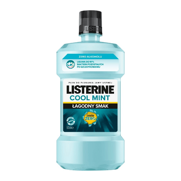 Listerine Cool Mint, łagodny płyn do płukania jamy ustnej, 500 ml - zdjęcie produktu